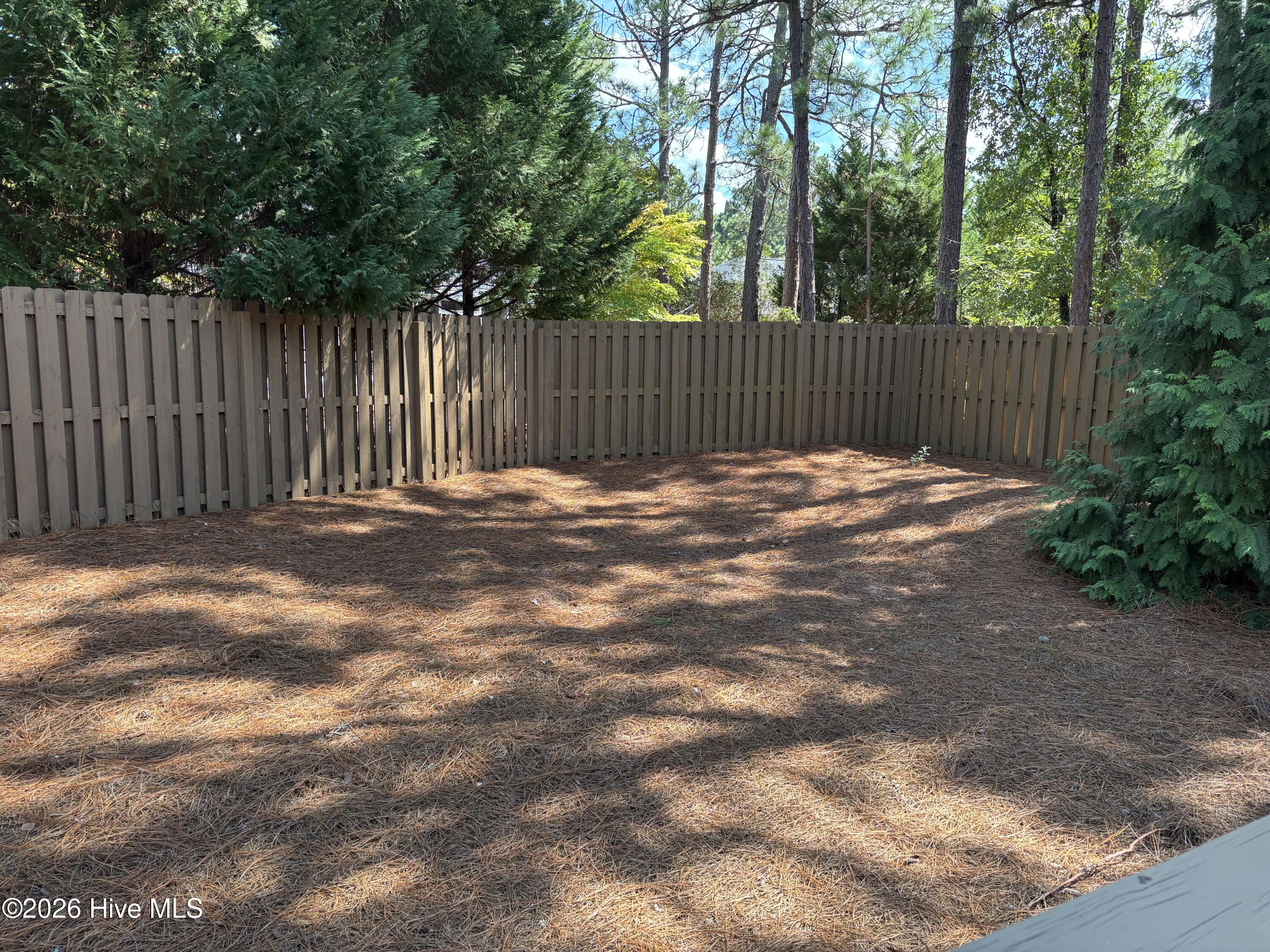 Fenced Back yard