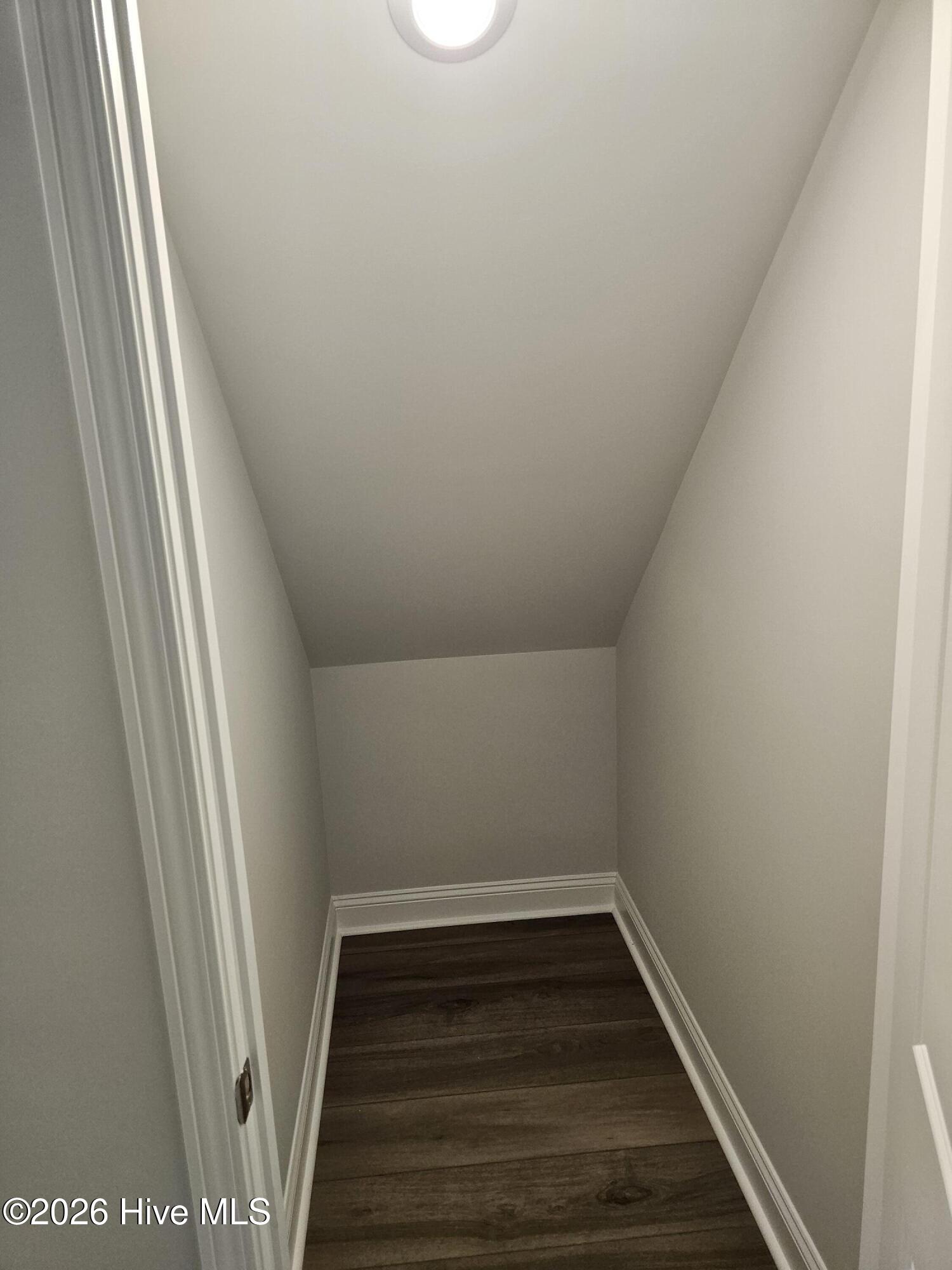 Closet under stairs