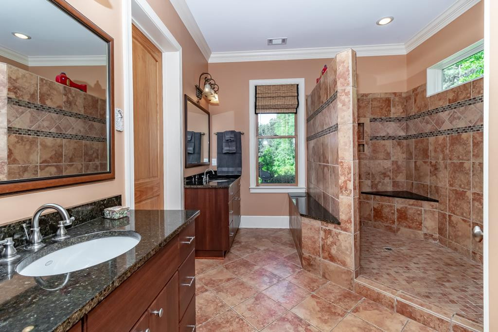 Owner's Bath w/ separate vanities & bench