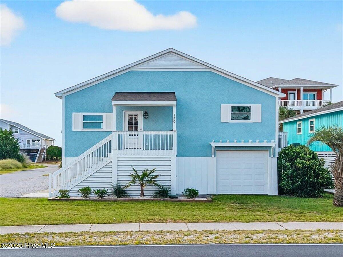 Sometimes the old-style homes on the Island are just the BEST!!  This Corner lot is located between two Beach access. This home features an enclosed garage area under the house which is used for the pool equipment and storage but could be so much more!  Like a great Tiki bar location!  The open area serves as a Very large kitchen with a lot of cabinet space, dining area and Living Room. The home features 4 Bedrooms and 2 Baths. The Location on the island is great, not far from the Pier and Restaurants and shops. One of the best features is a POOL! The next best feature is the house is renovated with fabulous style and decor offered up by an Interior Decorator. New kitchen with quartz counter tops on the new cabinets and all new appliances. The flooring is LVP throughout the house. New tile showers, And the decor is a sweet Beach theme. This house is ready to be a permanent home, second home or investment.  It has been a rental at the unrenovated prices as the season was booked before renovations took place.  They were finished in May.