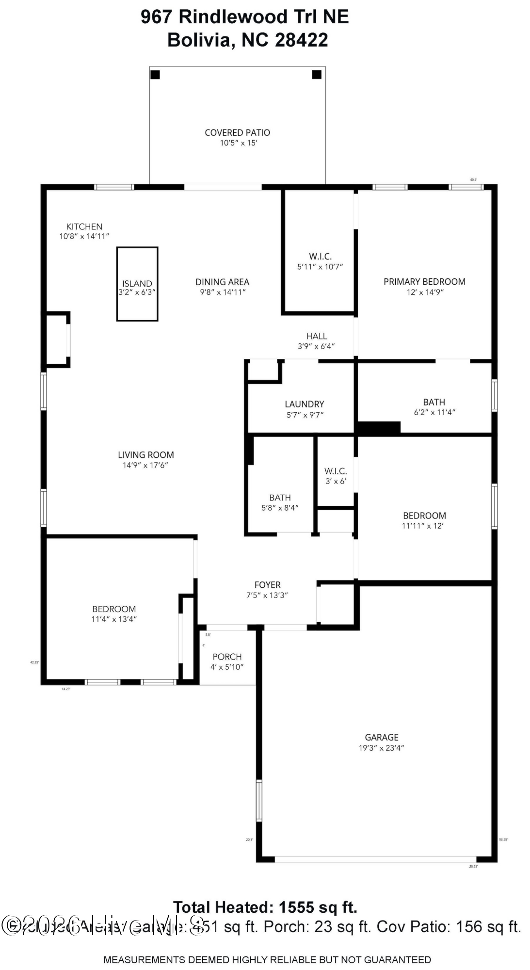 Exterior photo of 967 Rindlewood Trail NE, Bolivia, NC 28422. MLS: 100594229