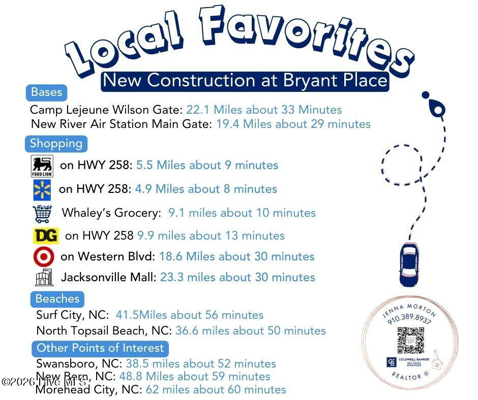135 Dallas Drive, Beulaville, NC 28518 – photo 2: Local Favorites for Bryant Place Beulavi