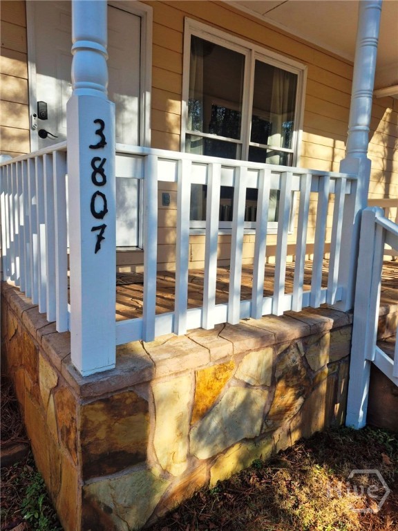 Front Corner with House Number
