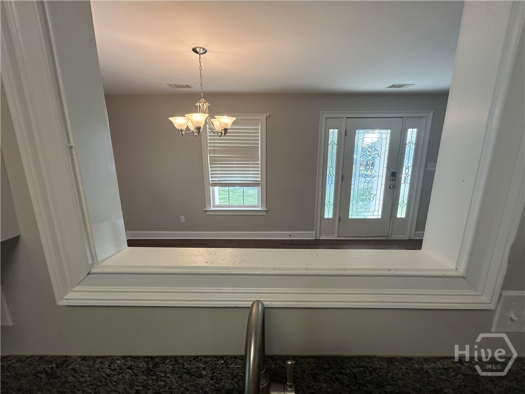Kitchen Pass Thru to Dining Area