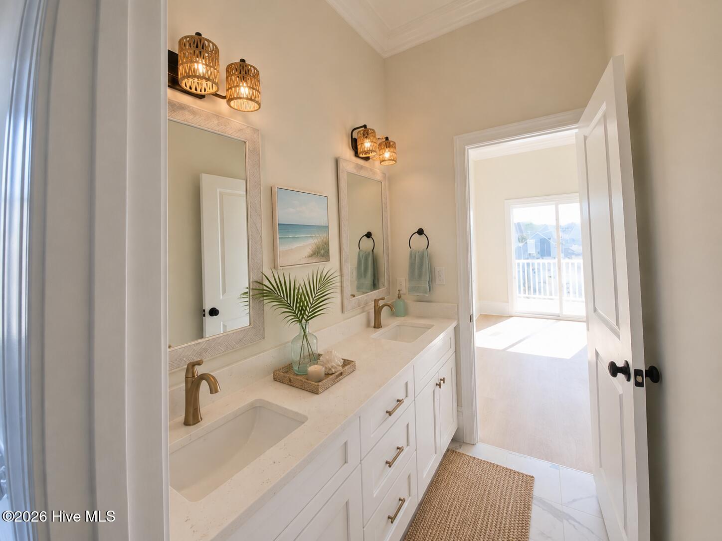 Virtually staged photo of Master Bath Vanity