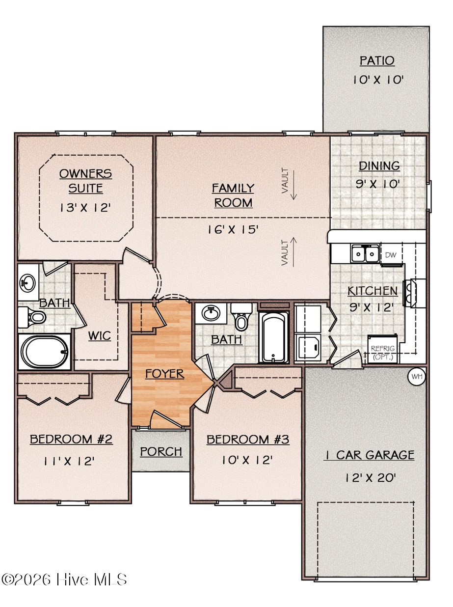 Exterior photo of 423 Blue Pennant Court, Sneads Ferry, NC 28460. MLS: 100559419