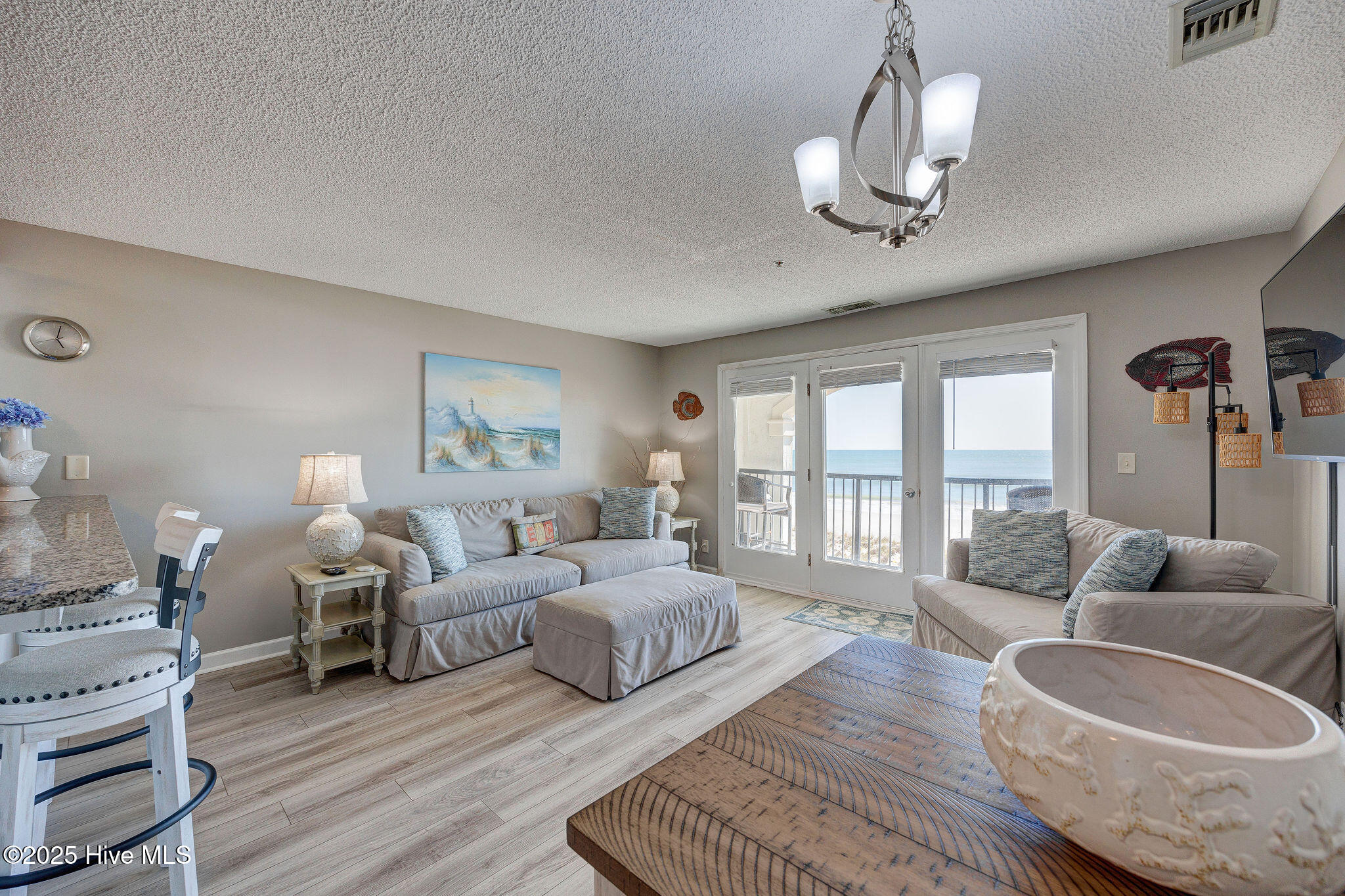 Living room with ocean view