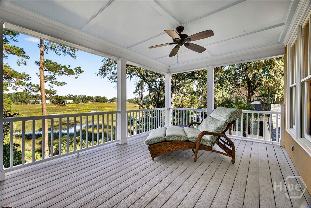 Private balcony off primary suite