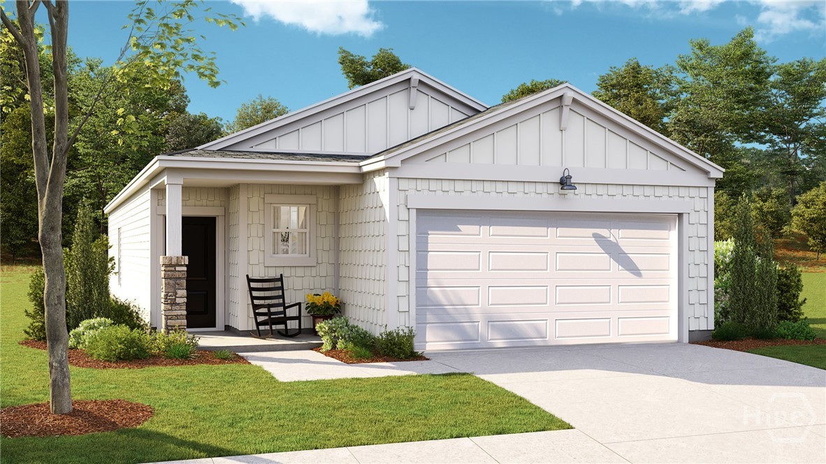 The Annapolis American Dream Series D6 Front Elevation Photo. *Floor Plan Rendering for Reference Purposes Only. Does Not Depict Actual Home.
