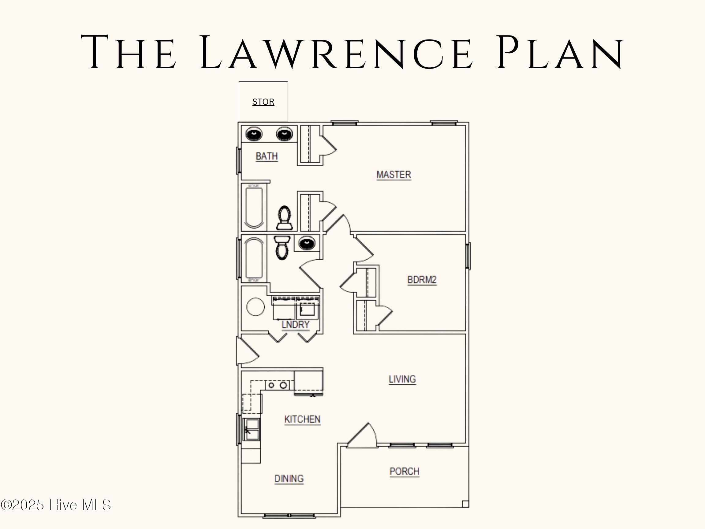 Lawrence Left Floor Plan Storage