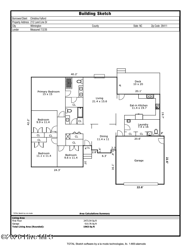 Exterior photo of 212 Land Line Drive, Wilmington, NC 28411. MLS: 100586173