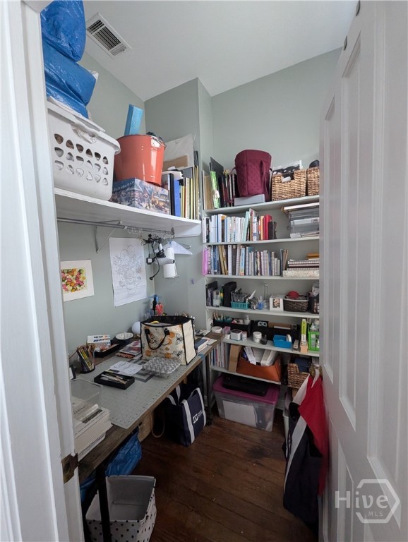Walk in closet in front bedroom also used as 2nd office.