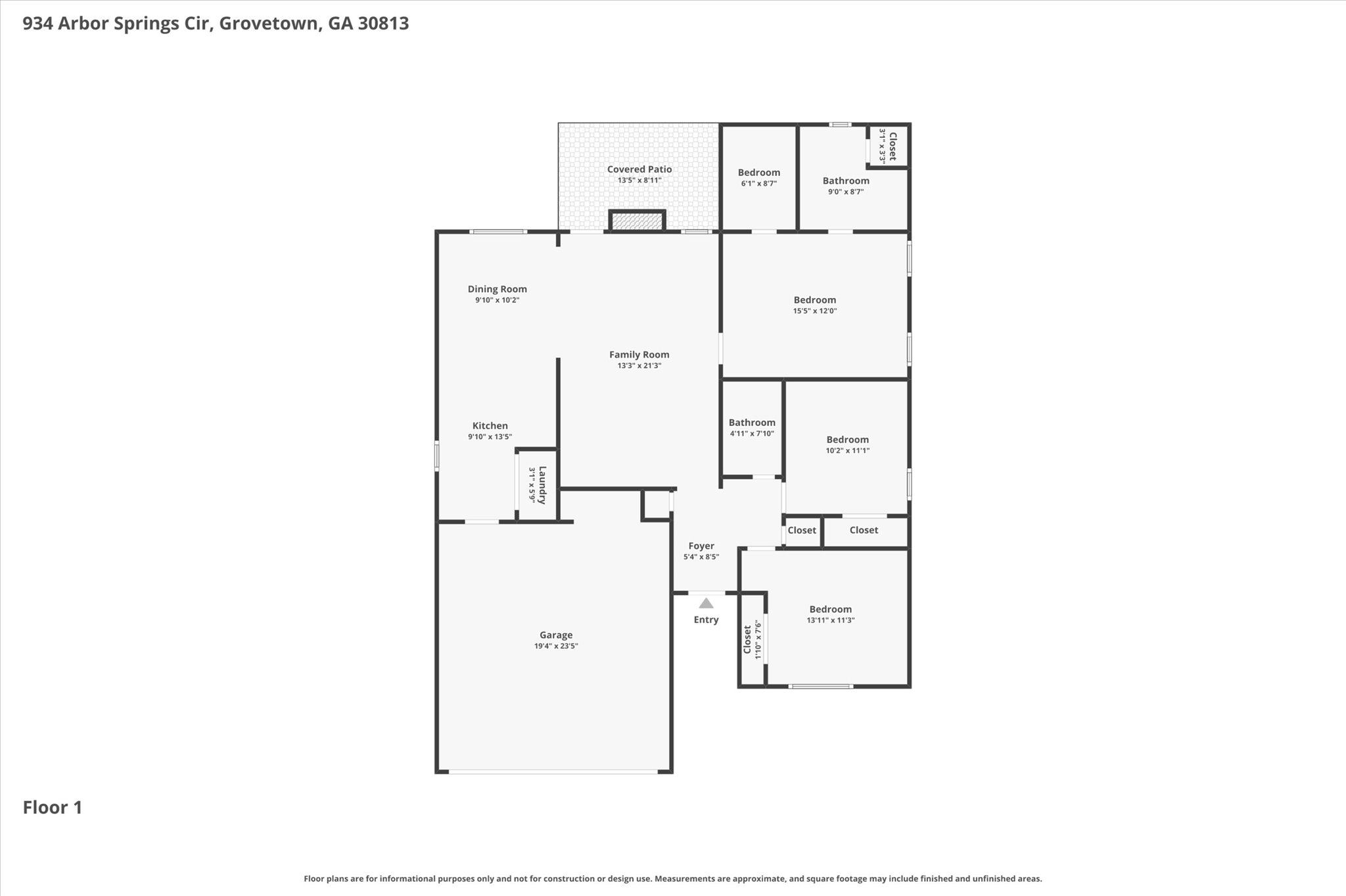 Homes For Sale - 934 Arbor Springs Circle<br/> Grovetown, GA 30813
