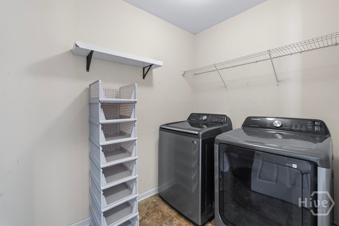 laundry room, upstairs