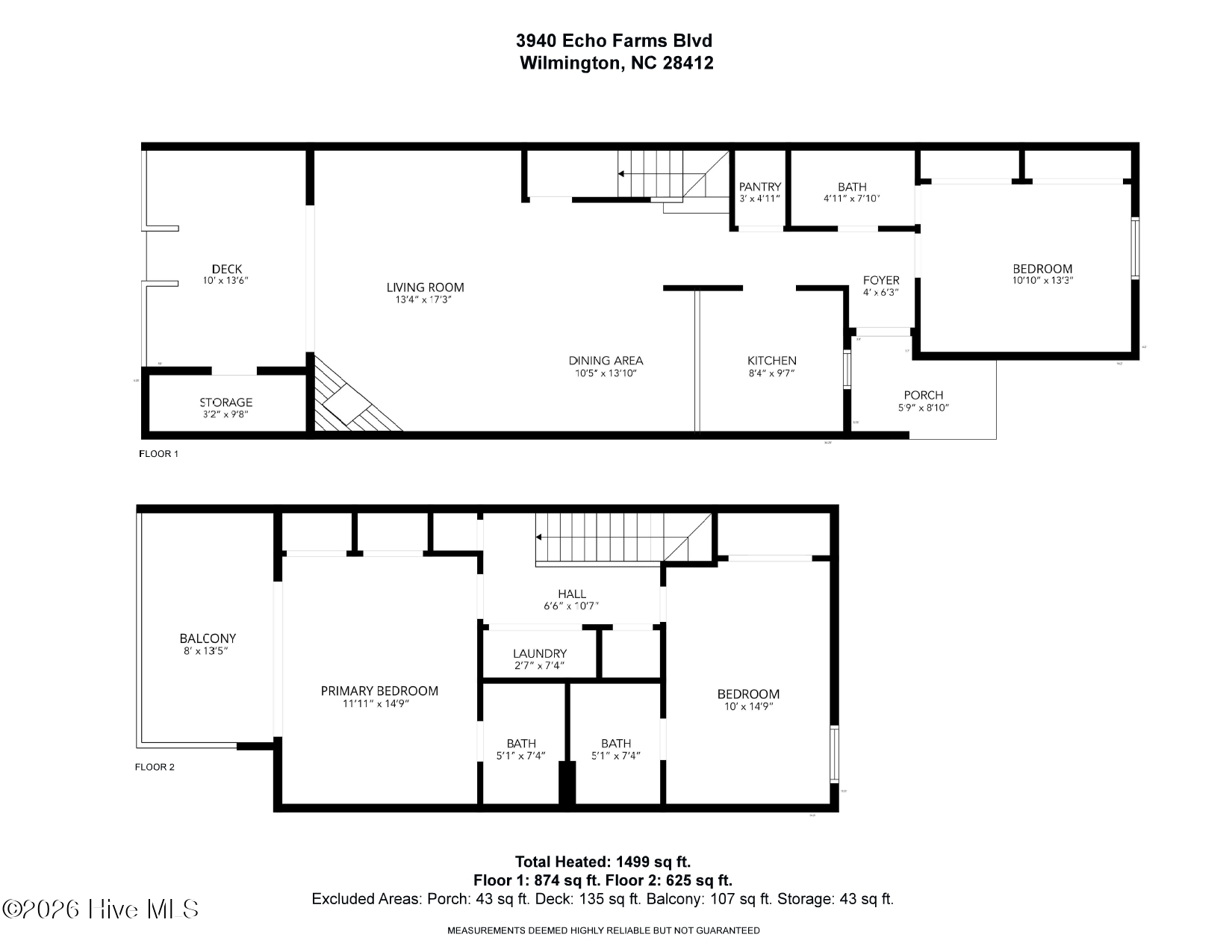 Exterior photo of 3940 Echo Farms Boulevard, Wilmington, NC 28412. MLS: 100592700