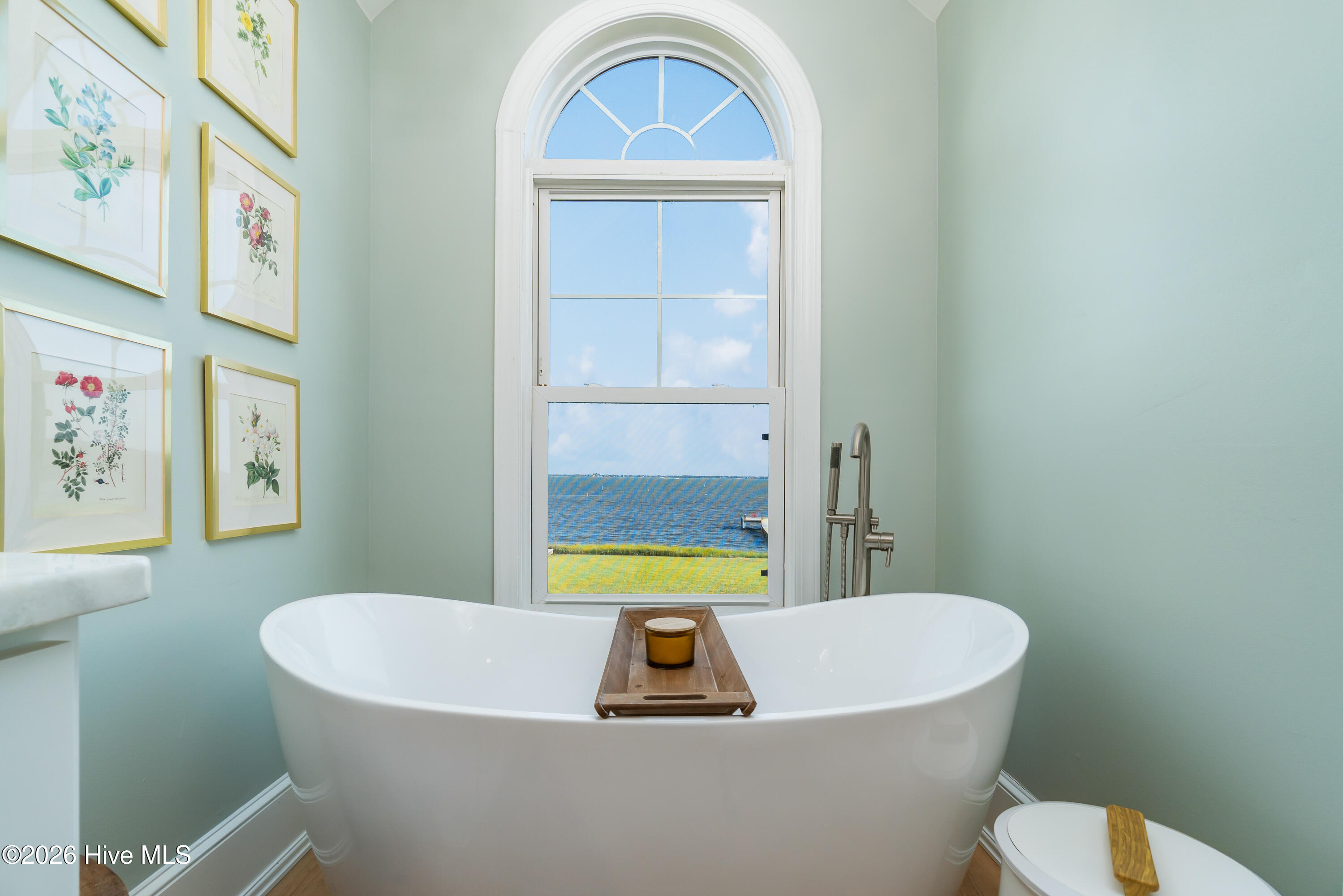 Soaking Tub with Water Views