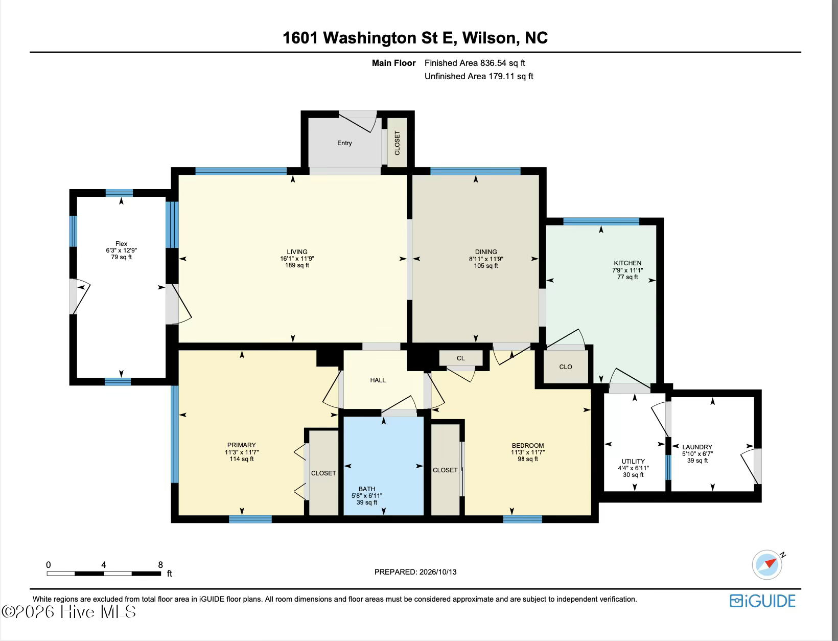 Exterior photo of 1601 Washington Street E, Wilson, NC 27893. MLS: 100610181