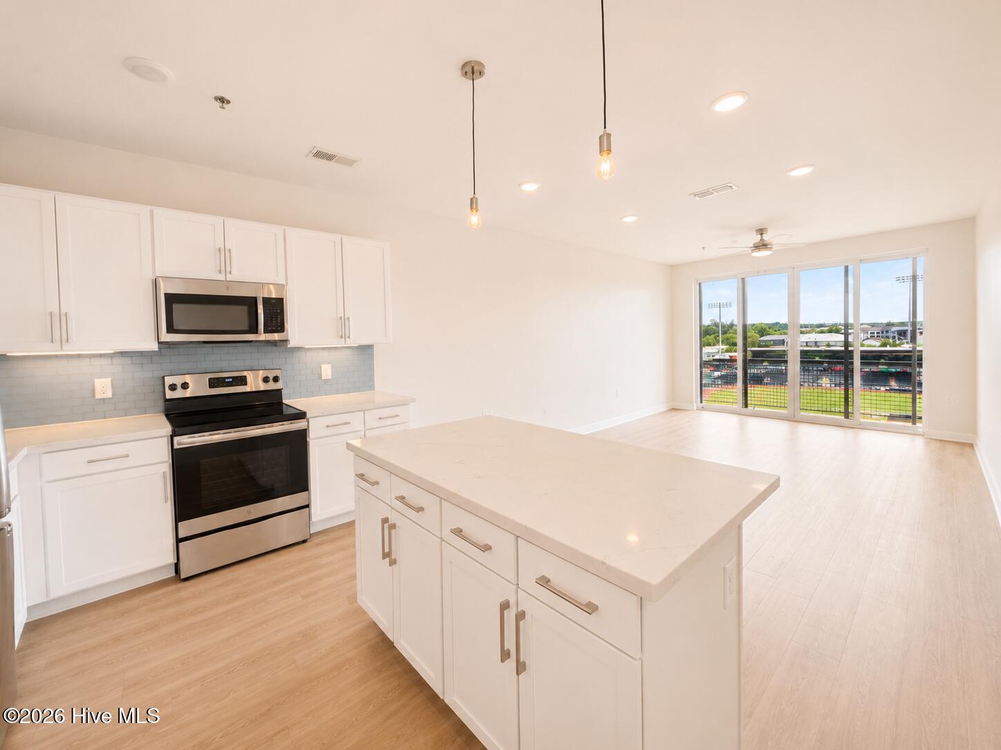 Unit 604 Kitchen to Living
