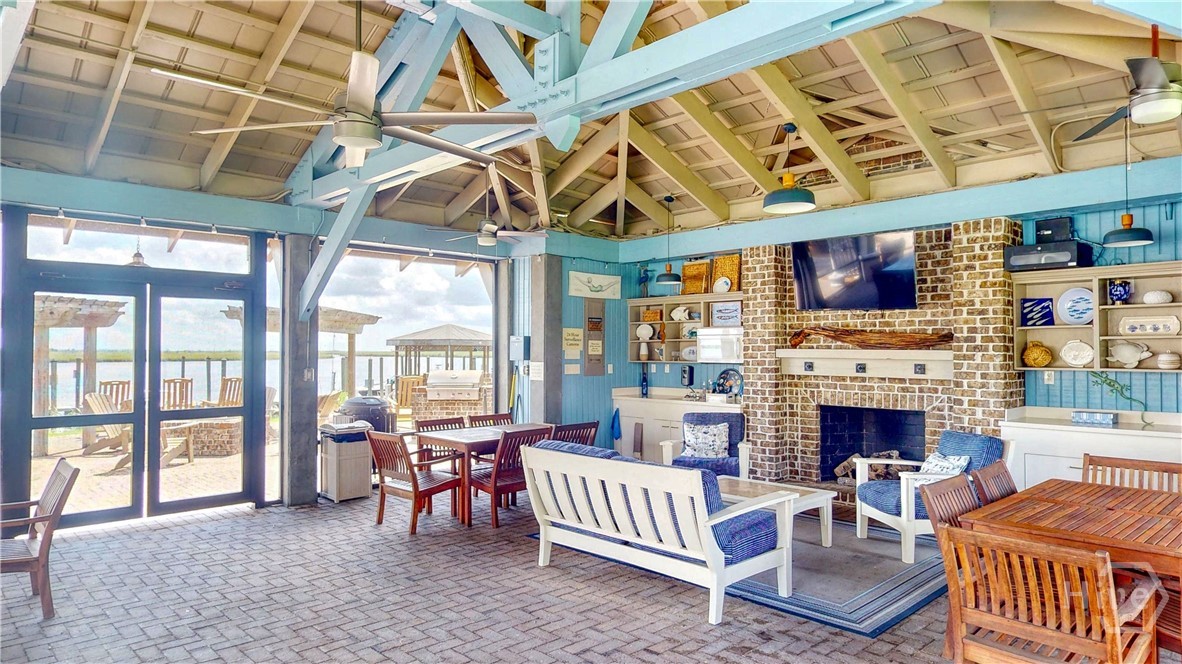 Outside Pavillion is just perfect for family gatherings or watch your favorite games with your neighbors.