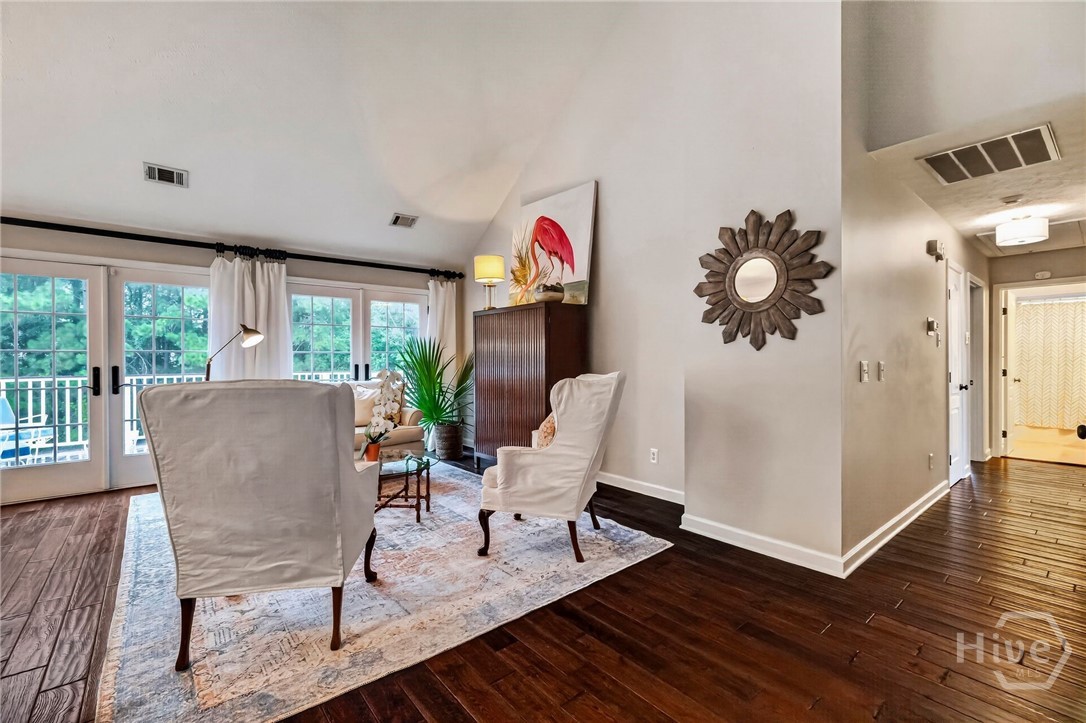 Family Room with Cathedral ceiling
