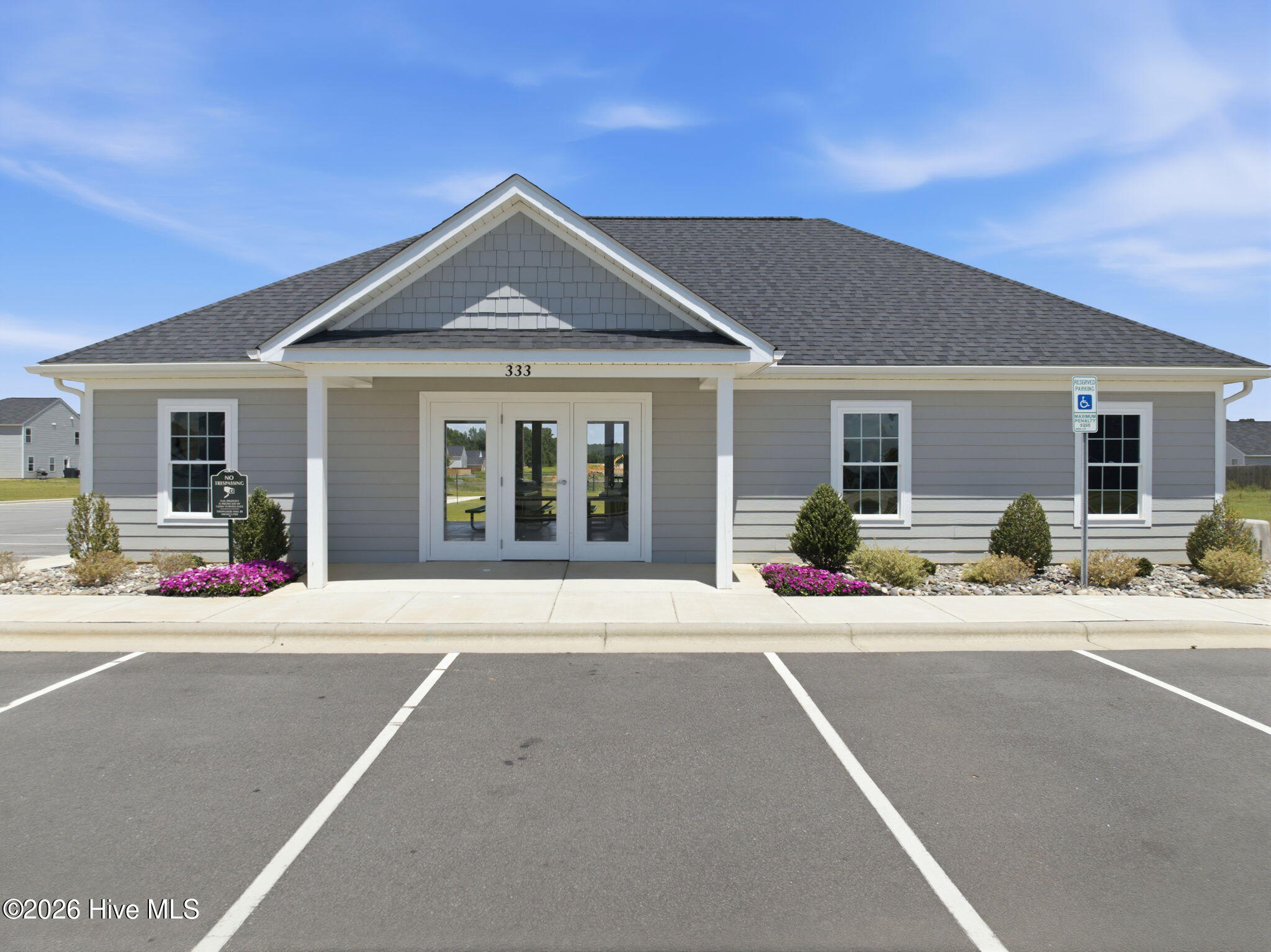 Fitness center, covered picnic area and indoor mailroom.