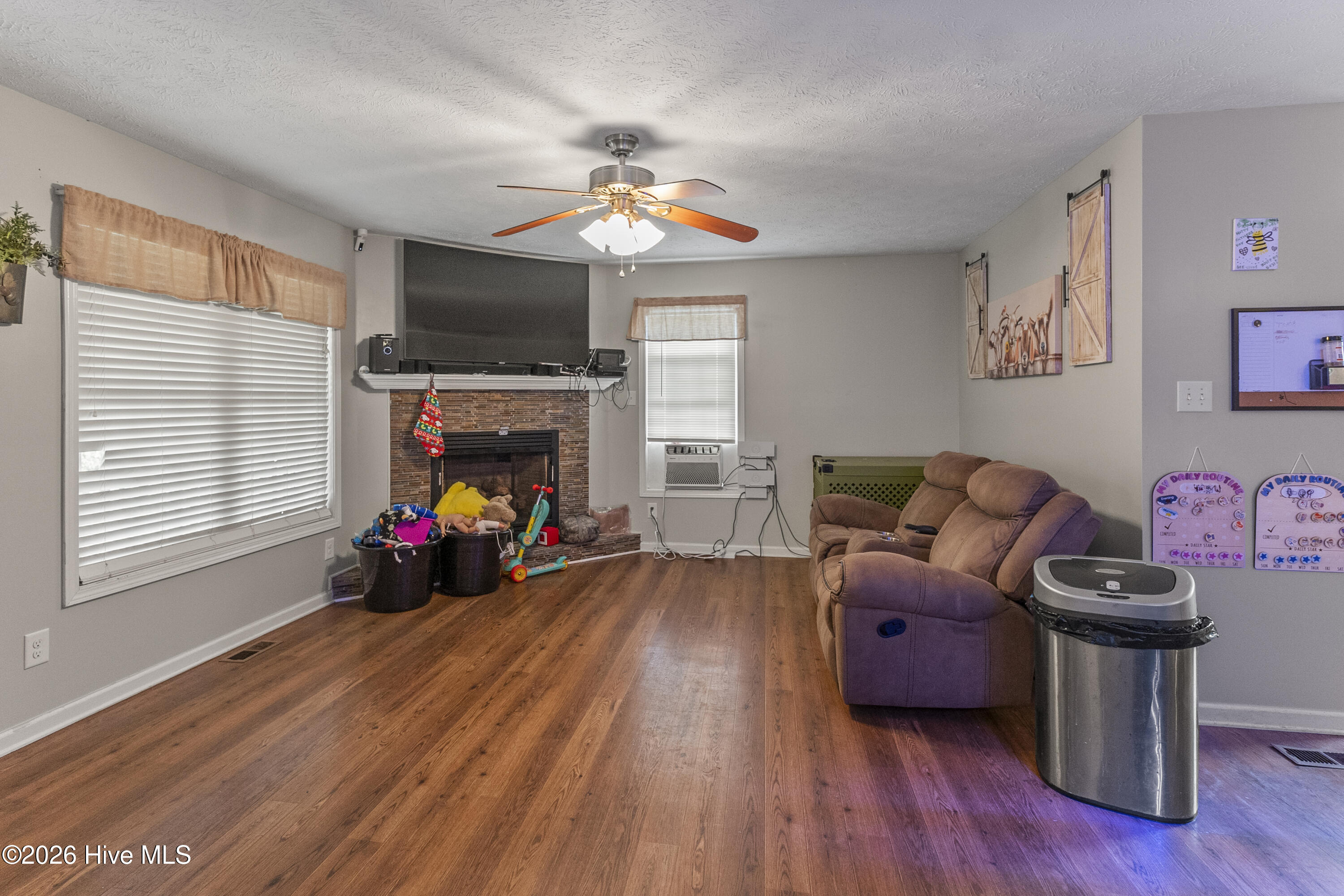 Family Room with fireplace