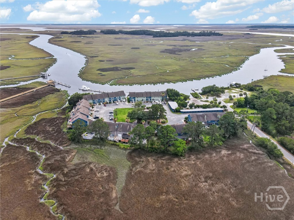 The left hand side of the creek leads to Coffee Pointe Marina and the Ogeechee River.  There is a short cut through to Richmond Hill's Fish Tales as well.
