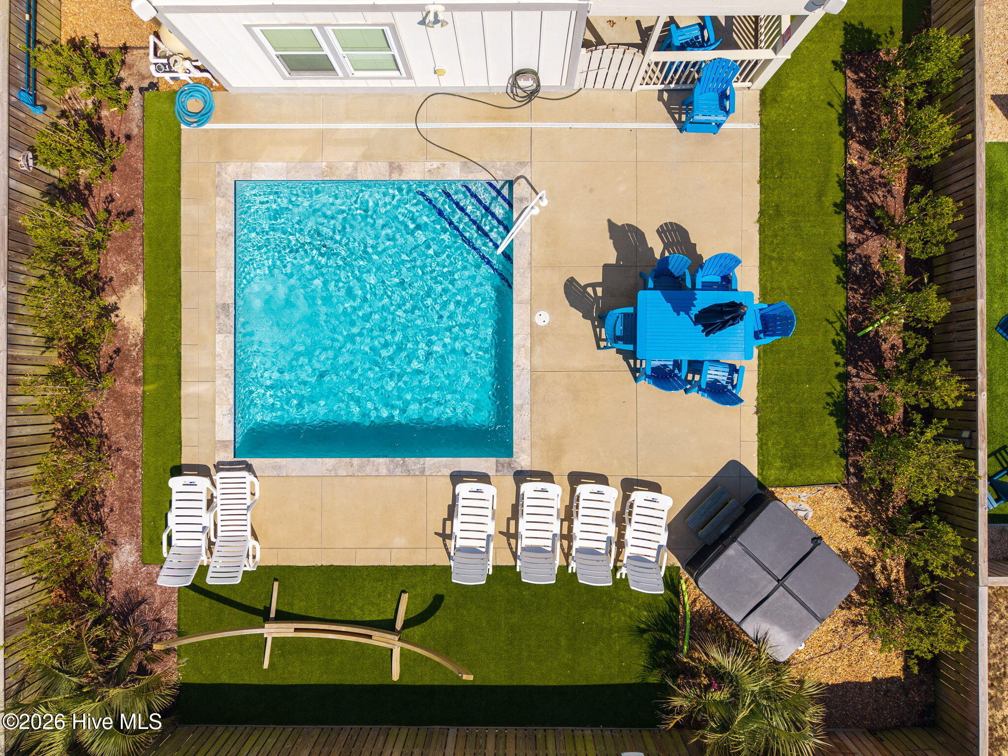 Drone view Pool Area