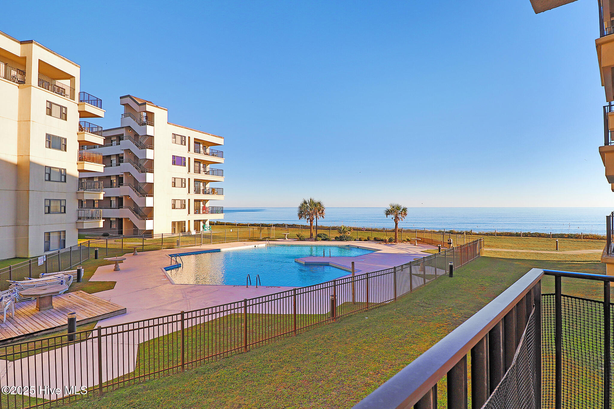 Ocean & pool views from covered porch