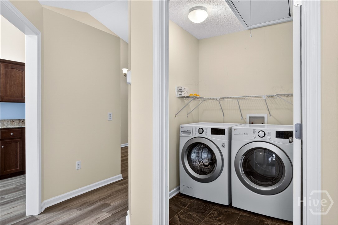 Leaving the guest room - kitchen entry on left and guest bath on your immediate right