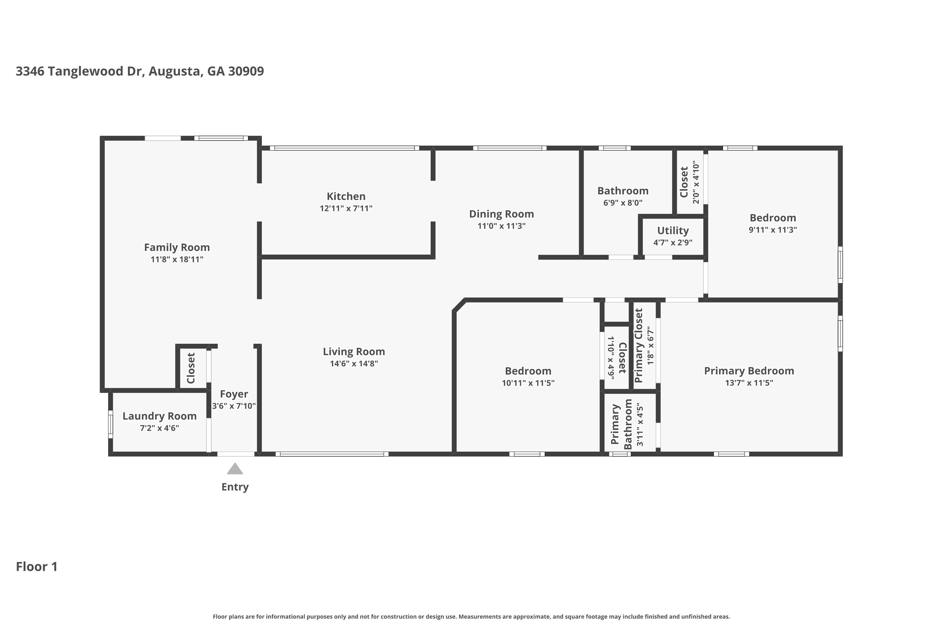 Homes For Sale - 3346 Tanglewood Drive<br/> Richmond County, Augusta, GA 30909