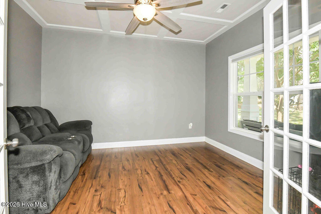 Dinning room or Office with French doors