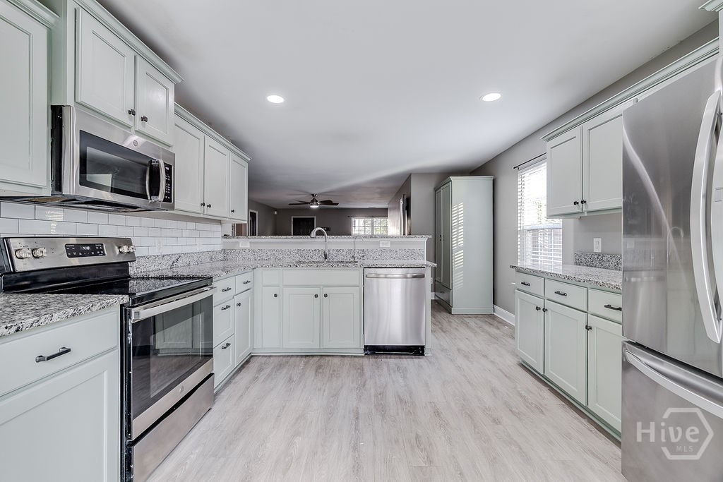 Kitchen rear to front