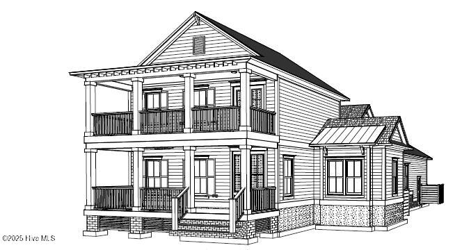 Left Side Rendering Blue Print