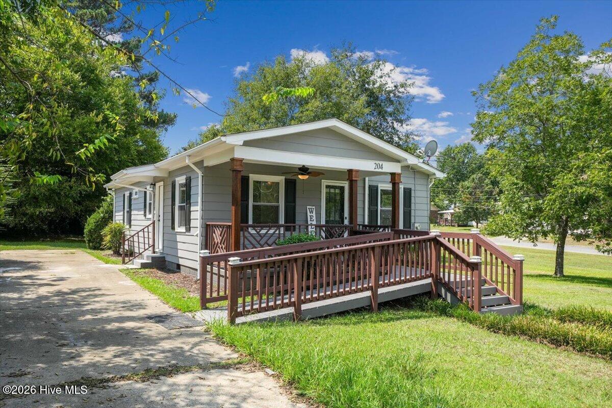 Exterior photo of 204 E Branch Street, Benson, NC 27504. MLS: 100600231