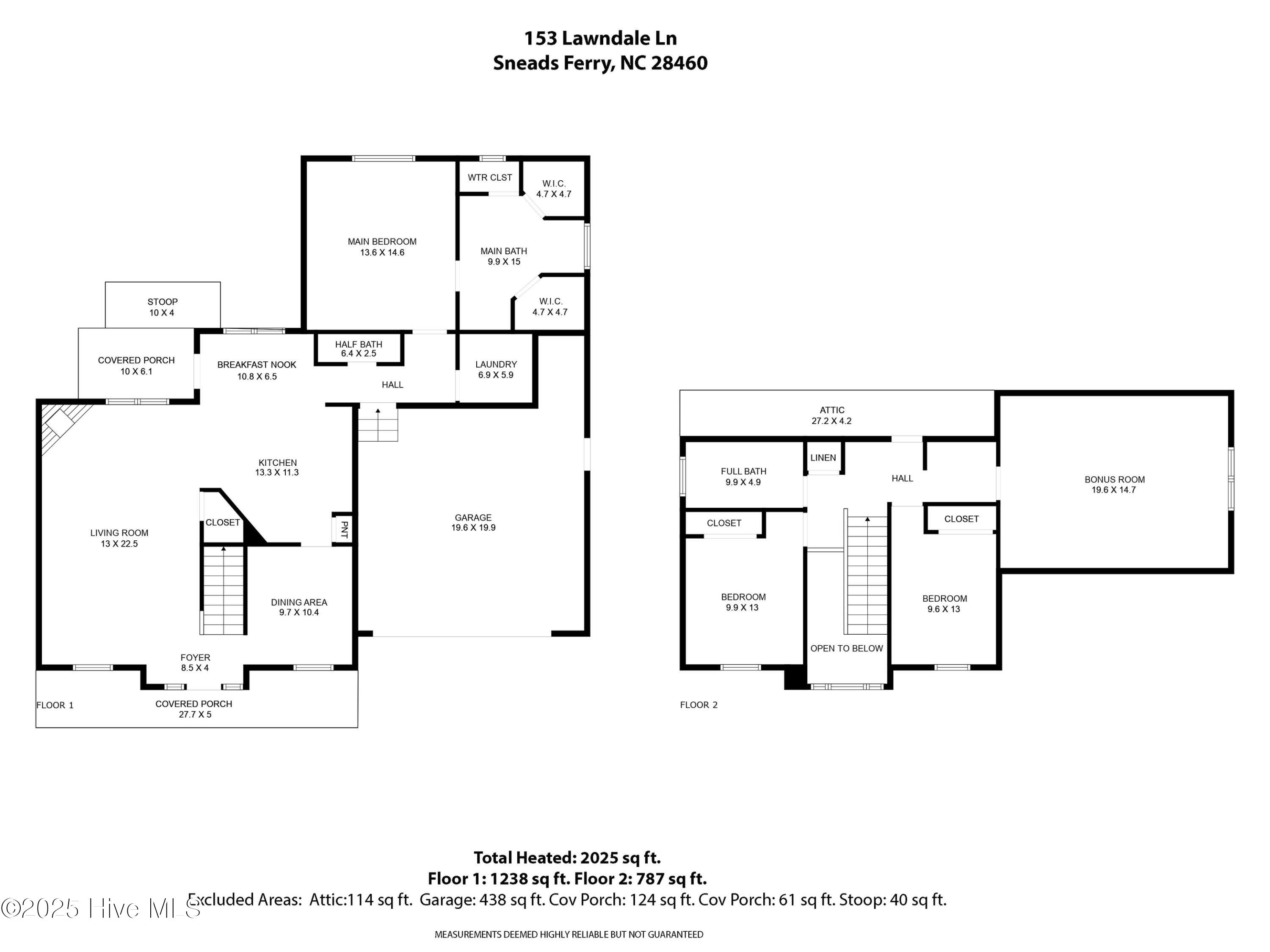 153 Lawndale Lane, Sneads Ferry, NC 28460 – photo 6: Measurements for 153 Lawndale Ln