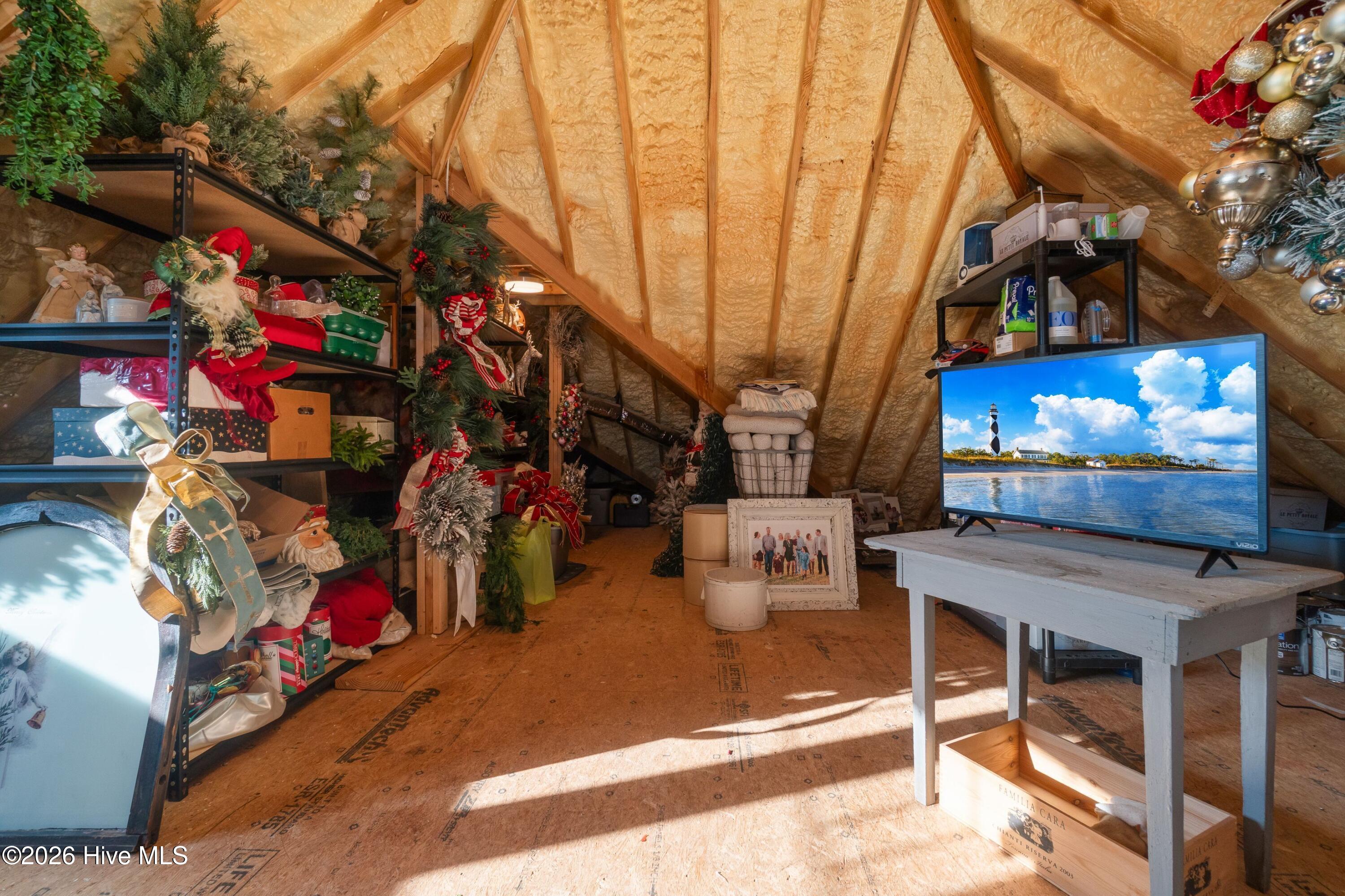 Unfinished Attic with Elevator Access