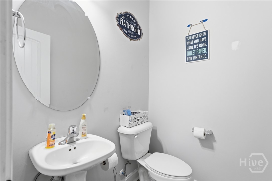 Downstairs half bath