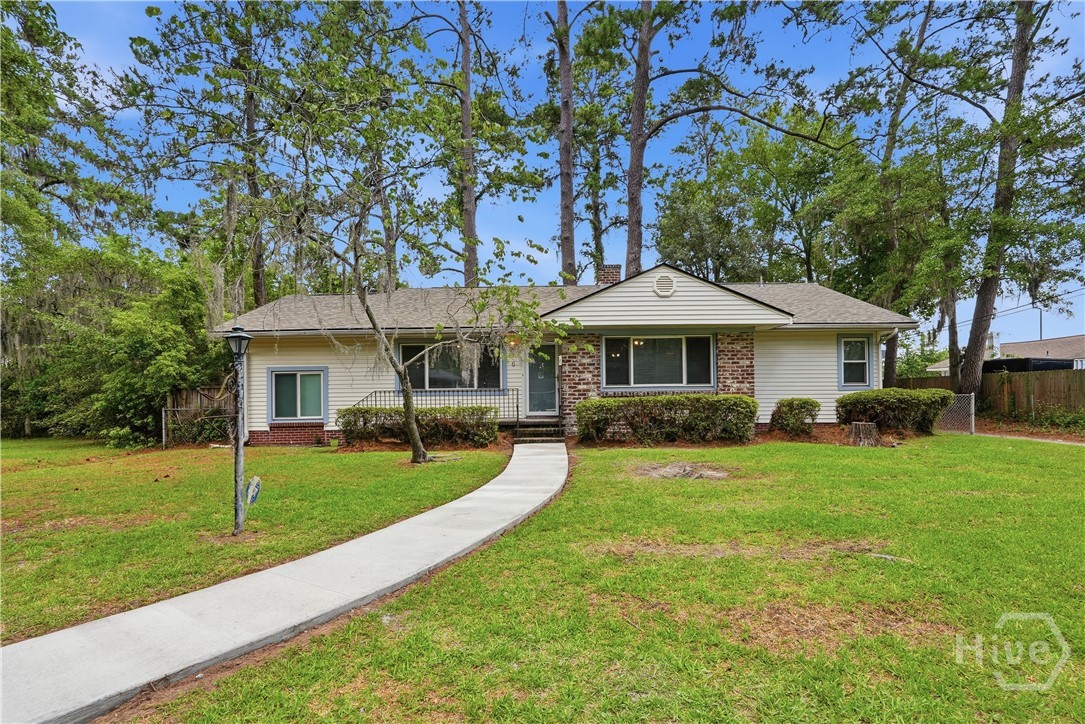 Front with new side walk