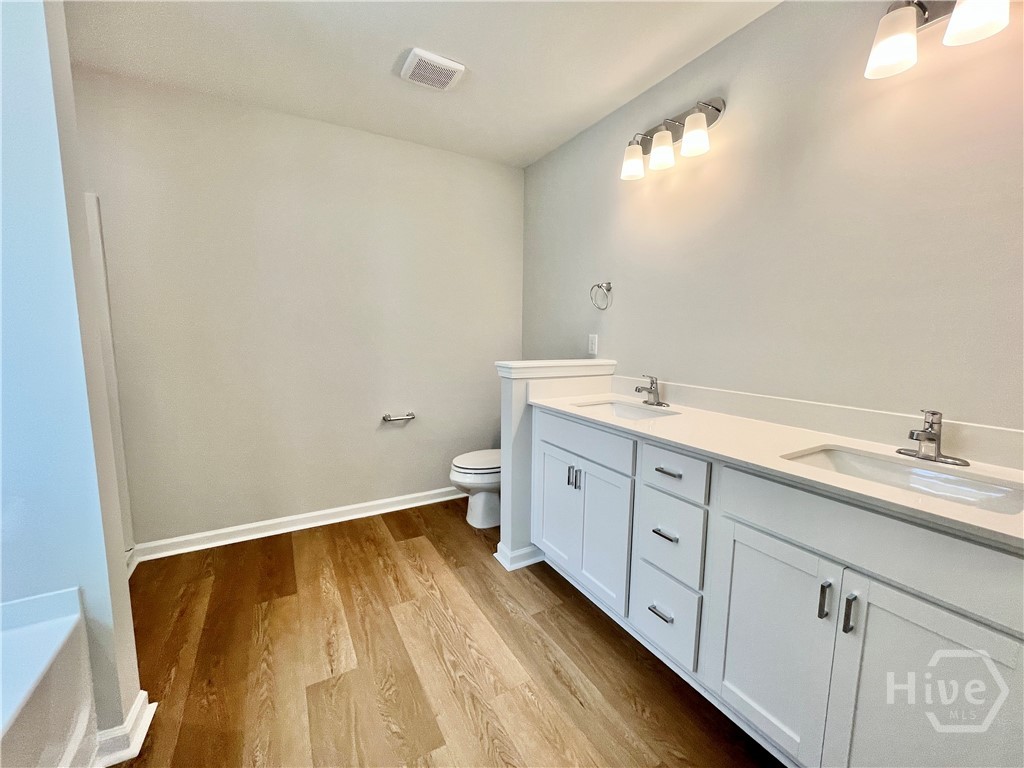 Primary bathroom. Mirror to come!
Photo taken 9.2.26. HOME IS UNDER CONSTRUCTION, but now considered to be 