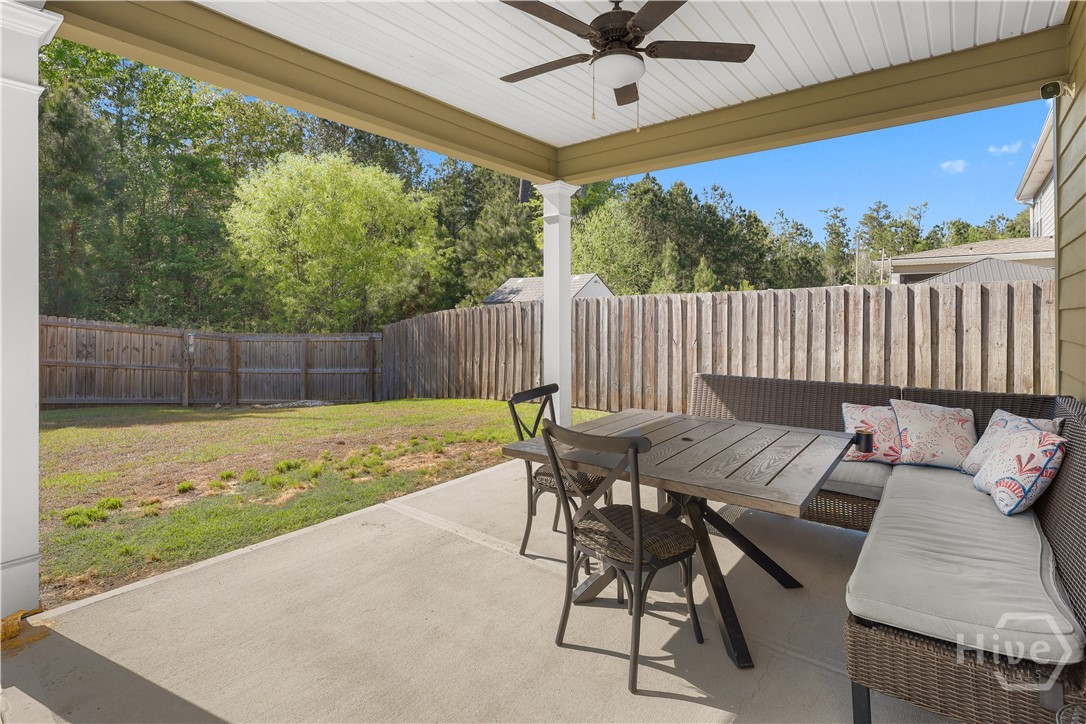 Covered patio