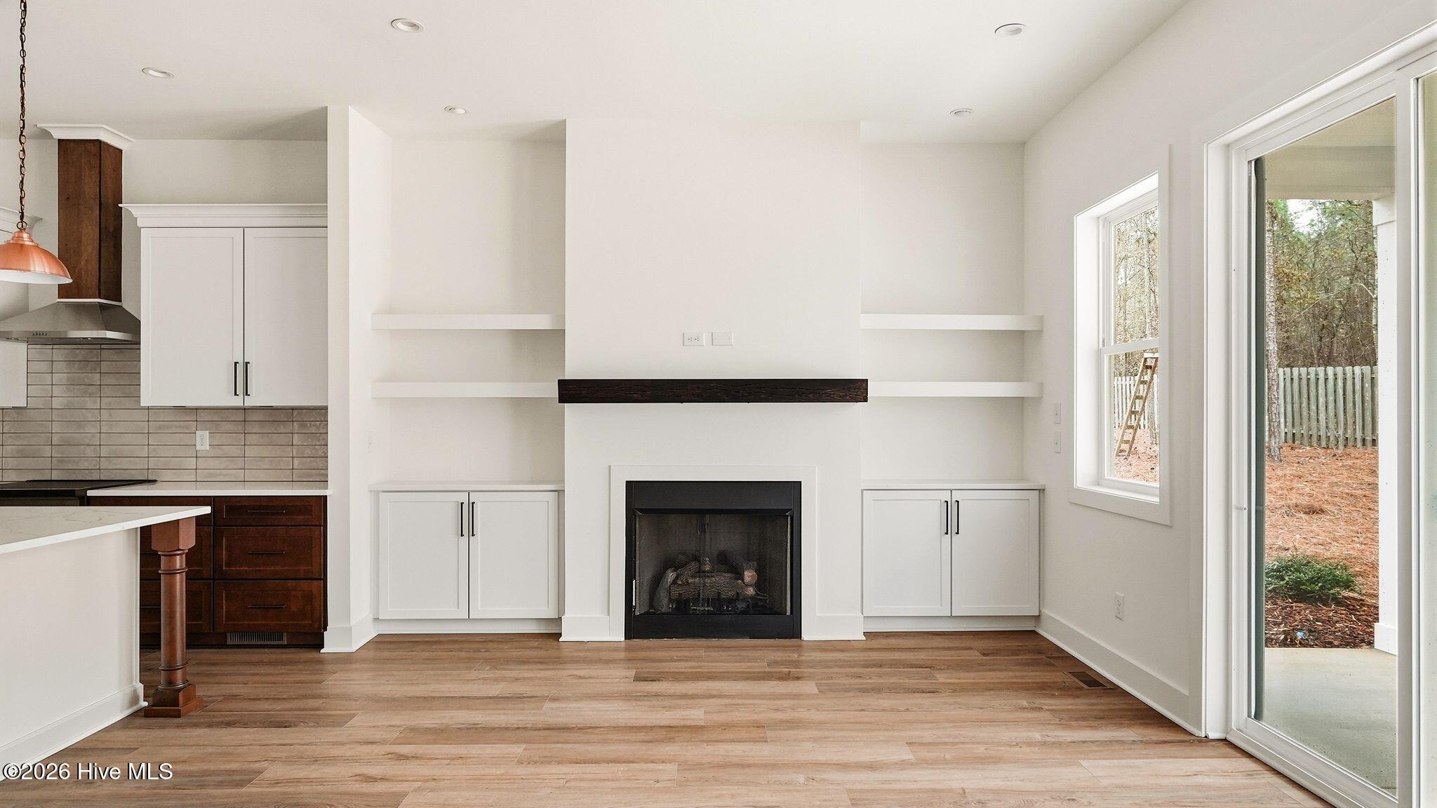 Living Room with gas fireplace