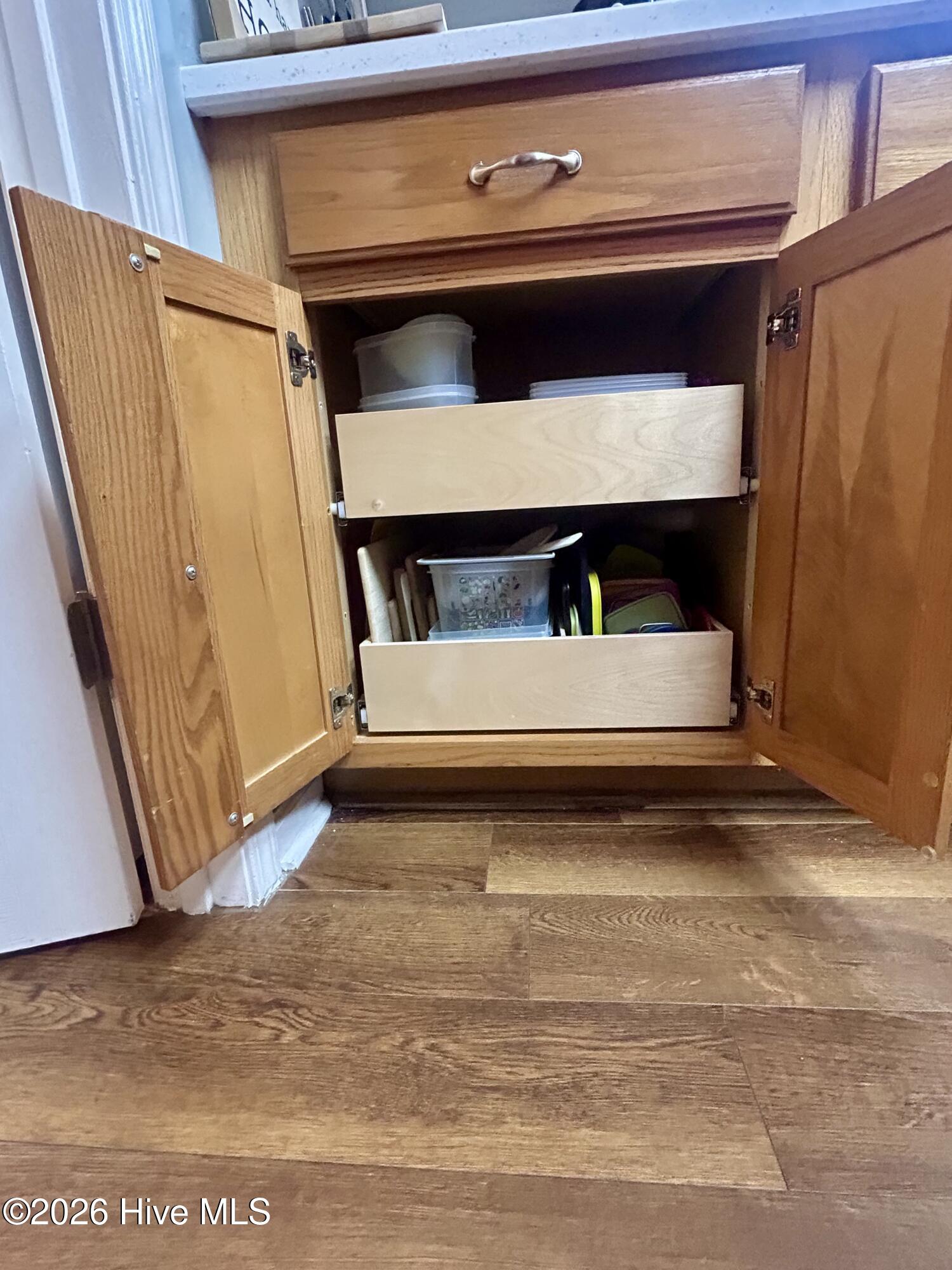 Shelf genies. Adds 5 cubic feet to each cabinet