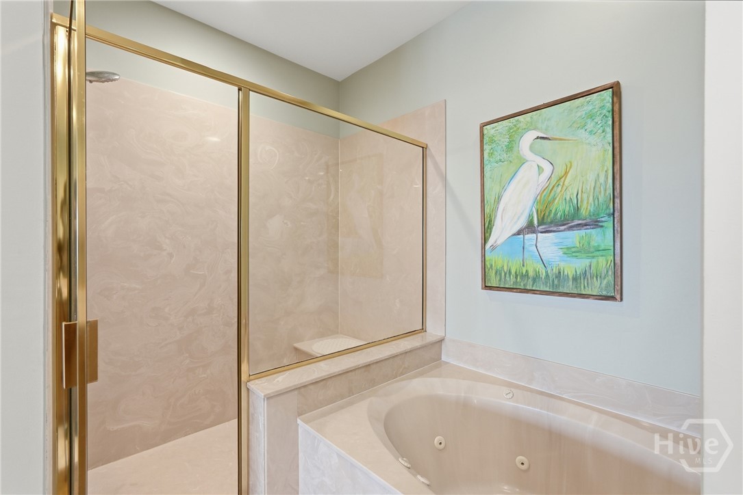 Separate walk-in shower in Primary Bathroom