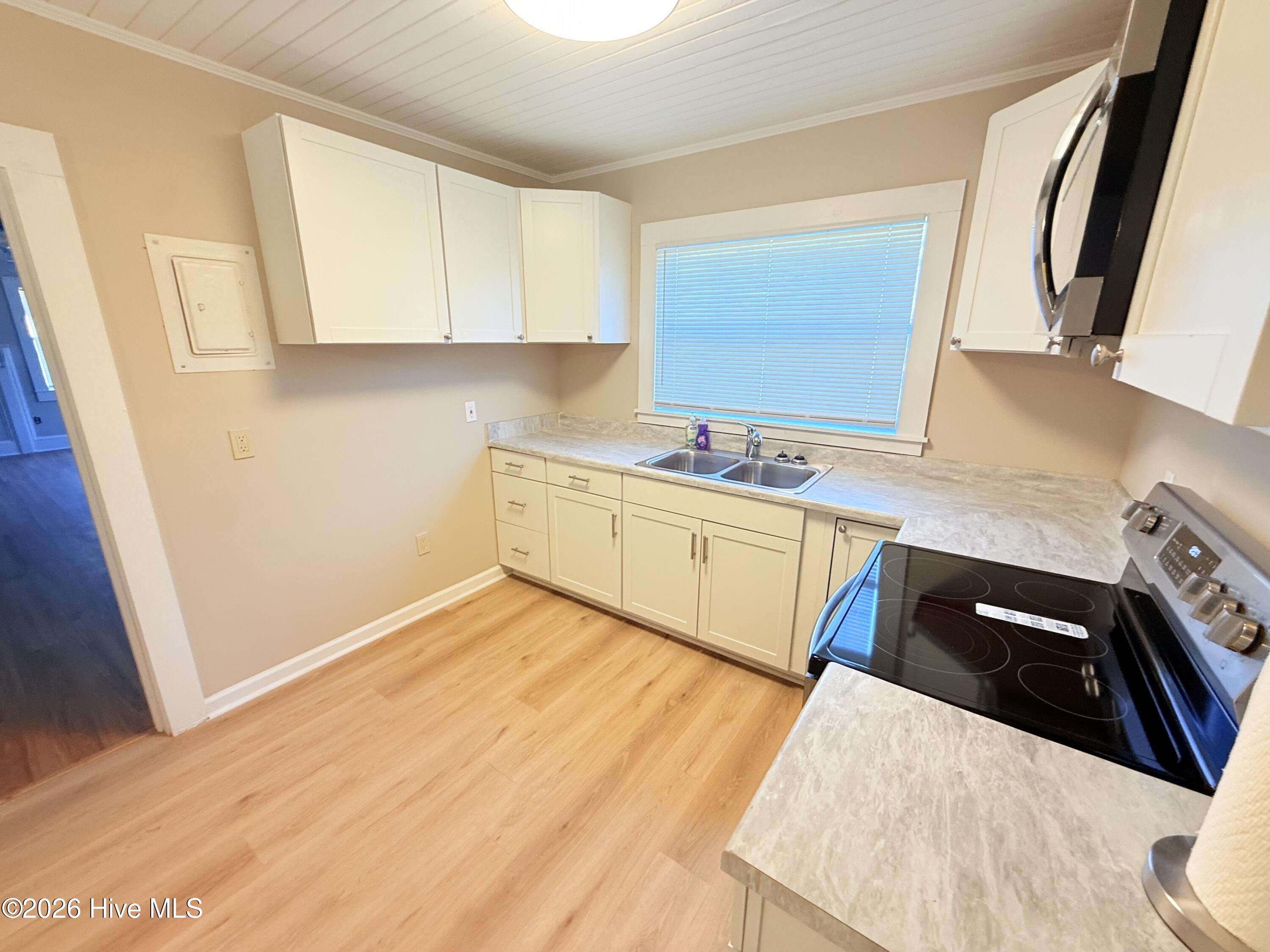 All new kitchen cabinets.