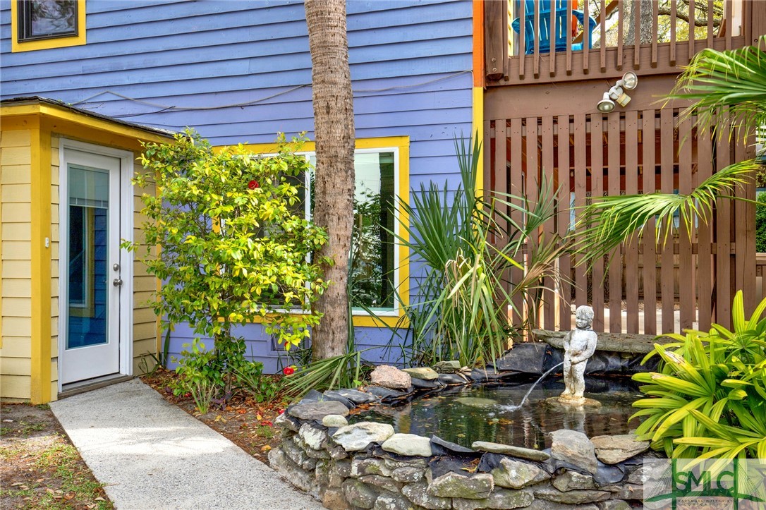 Entrance from carport