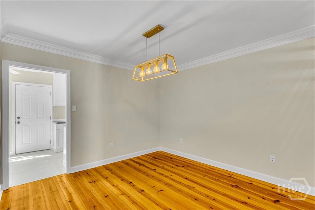Dining room opens to kitchen