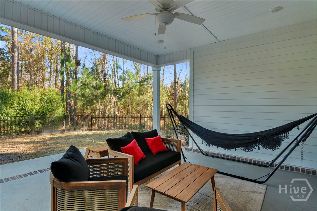 Covered Back Porch