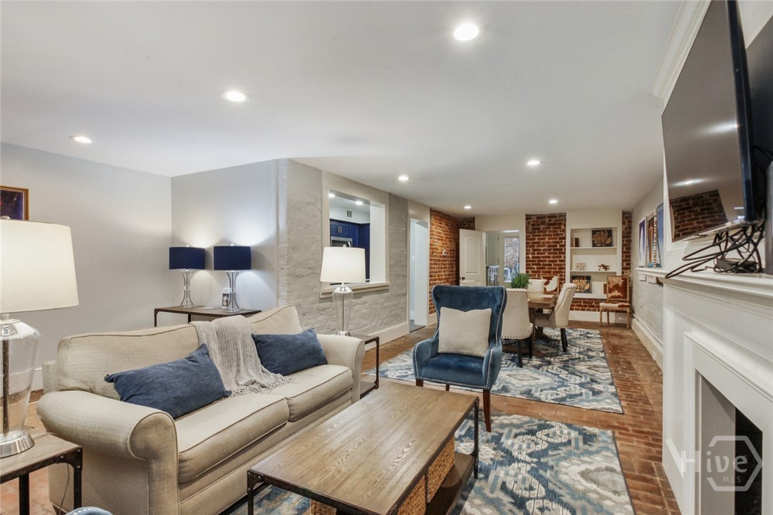 Spacious living area.