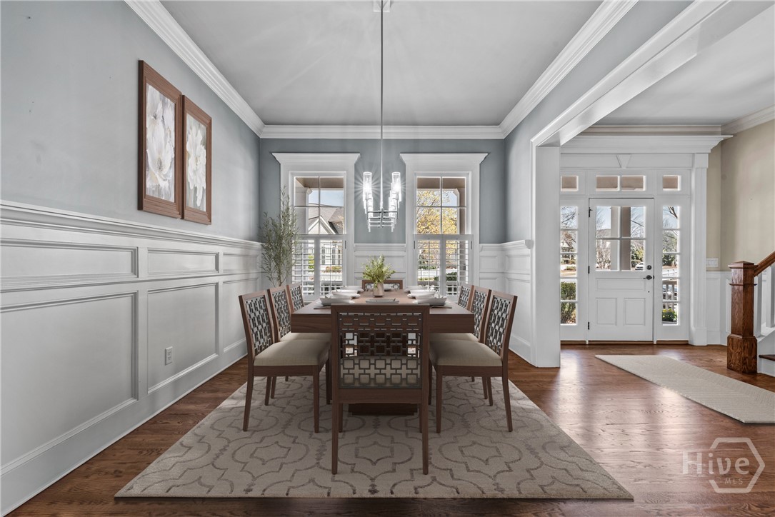 Virtually Staged Dining Room